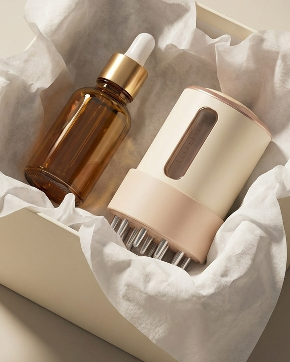 Follura - Electric Scalp Massager & Hair Growth Serum Oil