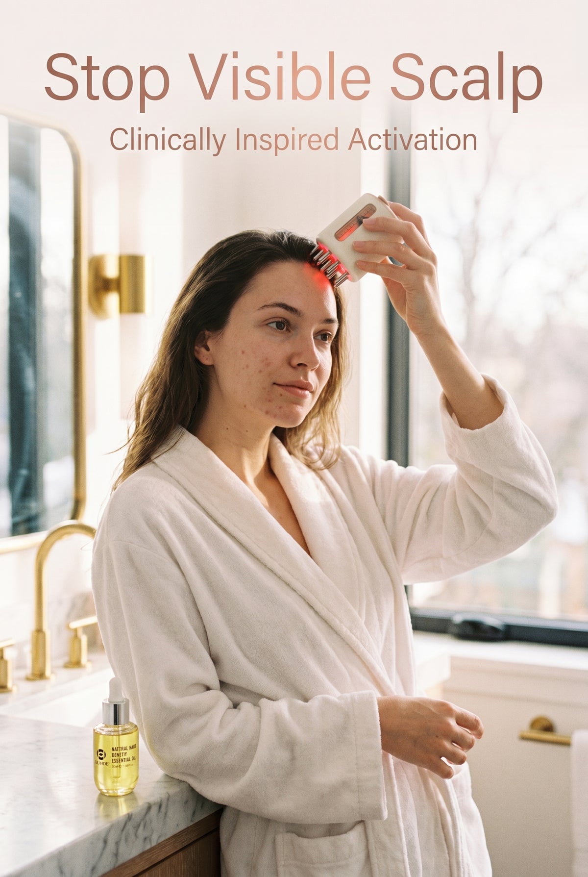 Follura - Electric Scalp Massager & Hair Growth Serum Oil