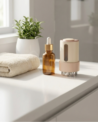 Follura - Electric Scalp Massager & Hair Growth Serum Oil